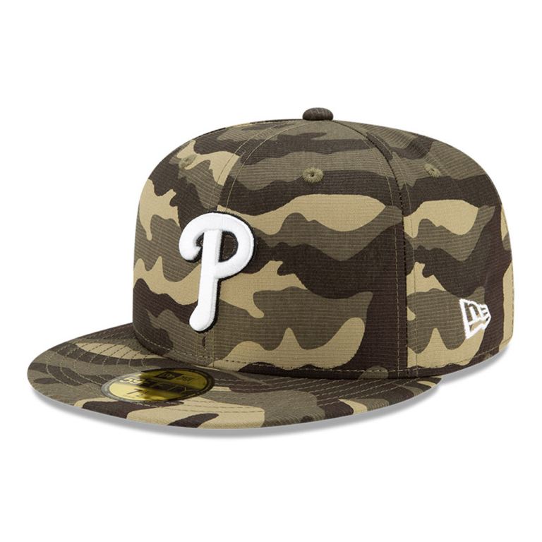 Gorras New Era 59fifty Camuflados - Philadelphia Phillies MLB Armed Forces 04862ISPX